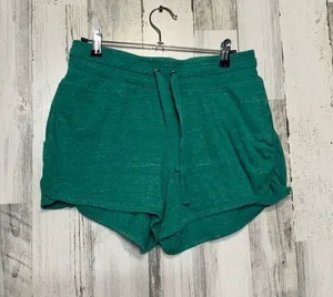 Green Drawstring Lounge Shorts Women’s Size Medium Soft Athletic Casual Shorts thumbnail 1