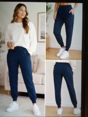 Lululemon On The Fly Womens Jogger Travel Woven Luxtreme Navy Performance 12 thumbnail 2