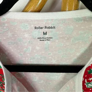 Roller Rabbit Red Christmas Pajama Set sz M thumbnail 6