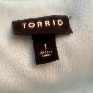 Torrid Mini Dress1X Blue Excellent Smocked Waist V-Neck‎ Ruffle Long Sleeve thumbnail 4