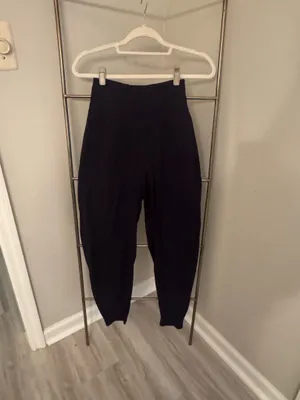 Free People Never Better Sweatpants Structured Black thumbnail 3