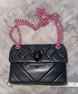 Kurt Geiger Black Quilted Leather Black/pink Bag thumbnail 1