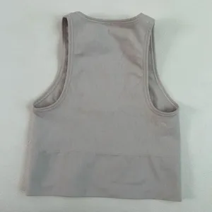Athleta Ribbed Crop Tank Top Women’s XS Gray V-Neck Sleeveless Activewear thumbnail 2