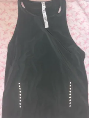 lululemon athletica Olive Racerback Tank with Reflective Dots thumbnail 1