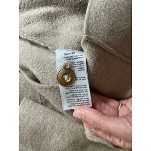 Anthropologie Tan Blazer Jacket Medium Gorpcore Academia Office Chic Minimalist thumbnail 8