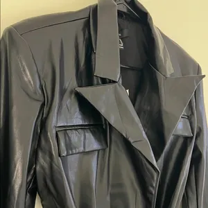 NWT Faux leather jacket Size M thumbnail 3