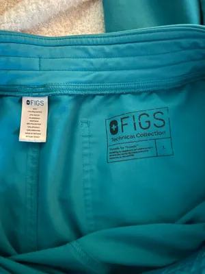 Teal FIGS Scrub Pants thumbnail 3