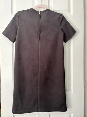 Zara Black Suede Mini Dress thumbnail 3
