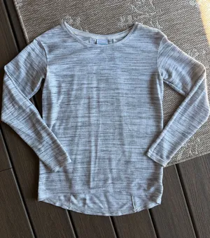 Columbia Light Heather Gray Crewneck Long Sleeve thumbnail 1