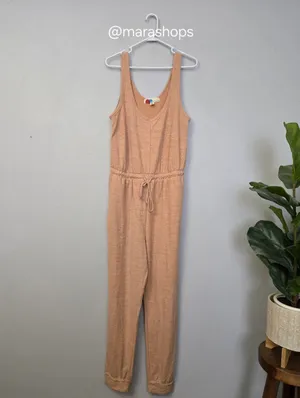 Free People Bicoastal Romper Set in Papaya Sun thumbnail 4