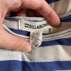 Billabong Loose Fit Striped Mini Dress Juniors Size M‎ Blue White Summer thumbnail 2