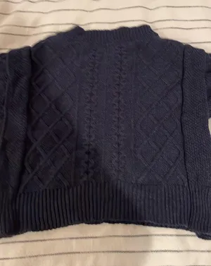 BLANK NYC navy Cable Knit Sweater thumbnail 1