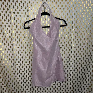 Princess Polly sparkly pink halter top dress Paris mini dress size 0 thumbnail 3