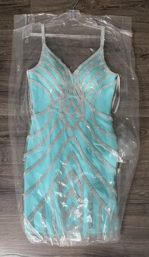 Designer Light Blue Prom / Homecoming Dress thumbnail 1