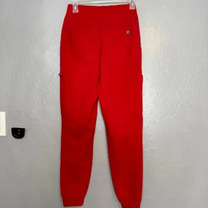 Fabletics High-Rise On-Call Scrub Joggers Goji Red Pants XS Regular Extra Small⁠ thumbnail 2