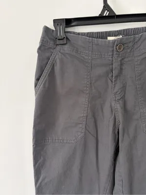 Pact Organic Cotton Side Ankle Zip Casual Utility Joggers Dark Grey Small thumbnail 2