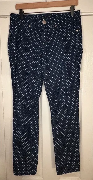 Seven7 Polka Dot Skinny Denim Size 6 Excellent‎ Unused Condition thumbnail 1