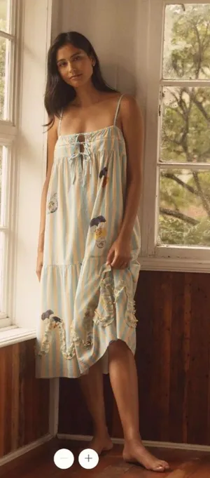 Anthropologie Nay Bellamy x LyreBird Midi Nap Dress thumbnail 1