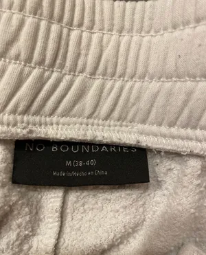 No Boundaries White Sweatpants thumbnail 3