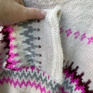 Solutions size L Fair Isle oversized casual sweater Pink Size L thumbnail 10