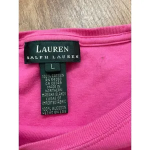 ‎Lauren Ralph Lauren pink shirt -large thumbnail 2