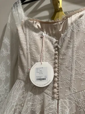 Wtoo Watters Anthropologie Pendant Wedding Ball Gown Ivory-Blush Size US 4 NWT thumbnail 9