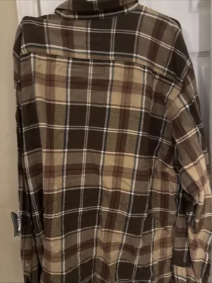 Bass Pro Button Shops Plaid Down Flannel Shirt thumbnail 4