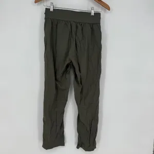 Lululemon Align Ribbed Jogger Pants Olive Green Size 4 Drawstring Pockets thumbnail 7