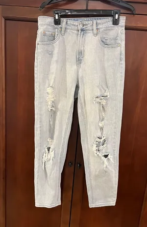Wild Fable Distressed Mom Jeans thumbnail 1