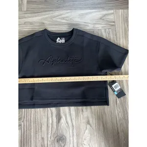 Alphalete Woman’s ELMTS Short SLEEVE Crop Size Small, Black thumbnail 8