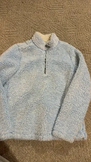 Sherpa Sweatshirt Blue Size M thumbnail 1