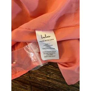 Lulus‎ Sweetest Perception Midi Dress Womens Large Coral Pink NWT Ruffle Tiered thumbnail 13
