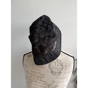 Coach Black‎ Signature C Monogram Bucket Hat Size M/L Designer Streetwear thumbnail 4