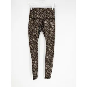 Lululemon Shine Tight High Rise Leggings Women's 6 Shimmer Multi‎ Activewear thumbnail 2