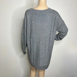 Apt 9 Gray V Neck Knit Sweater thumbnail 3