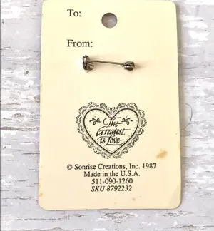The Greatest Love Heart Pin Faith Christian Bible Jesus NEW thumbnail 3