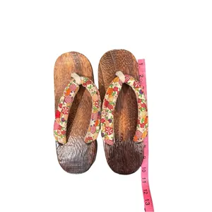 Japanese zōri synthetic wood slippers women's 7/8 thumbnail 4