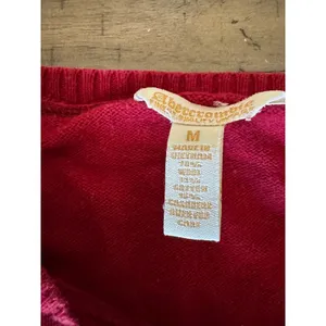Vintage Y2K Abercrombie & Fitch Red Cashmere Blend Cardigan/Women's XS Tagged M thumbnail 2