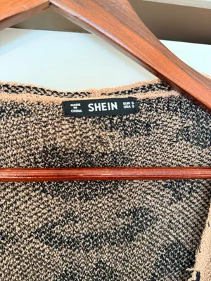 SheIn Black and Tan Leopard Cardigan thumbnail 2