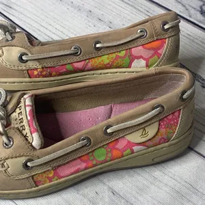 ‎Sperry Top Sider Womens 6.5 Pink/Yellow Floral thumbnail 3