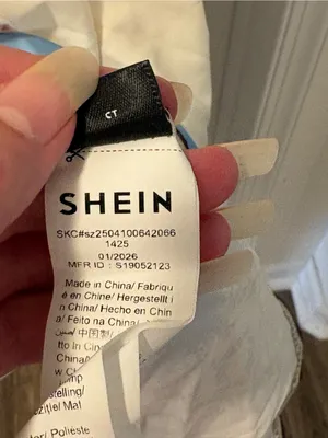 SHEIN Cream Maxi Dress with Blue Border and Multicolor Seashell Prints Size 2X thumbnail 3