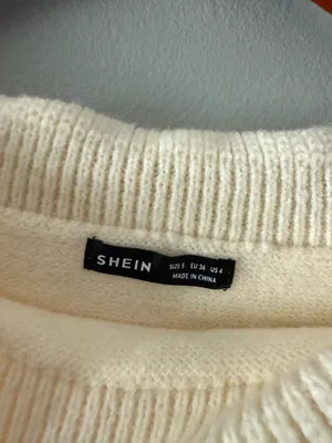 SheIn Off Shoulder Fold Over Sweater thumbnail 3