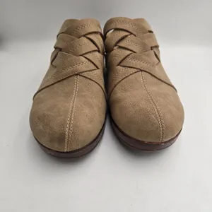 BOC BORN Johana Women's 8.5 Mule Clogs Shoes Taupe Brown Slip-On Shoes Braided thumbnail 8