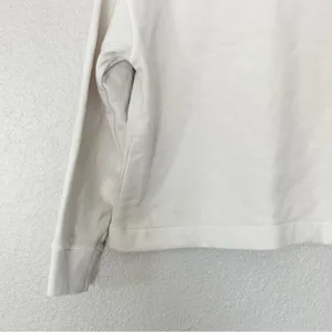 Madewell Sweatshirt Long-Sleeve Funnel-Neck Parchment Relaxed Size XS‎ thumbnail 6