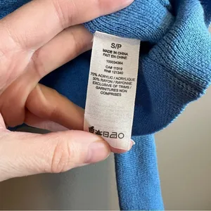 ✨ Garage Women’s Blue Zip‎ Up Sweater Hoodie Small thumbnail 8
