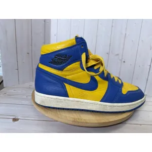 Nike Air Jordan Reverse Laney High Top Colorblock Sneakers Blue/Yellow Size 10.5 thumbnail 5