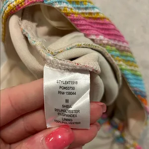 Altard State Colorful Striped Halter Crop Top thumbnail 4