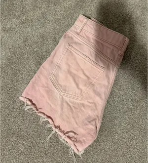 ZARA Light Pink High-Waisted Shorts thumbnail 5
