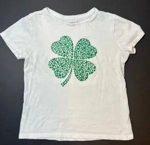 Glitter Heart Shirt White thumbnail 1