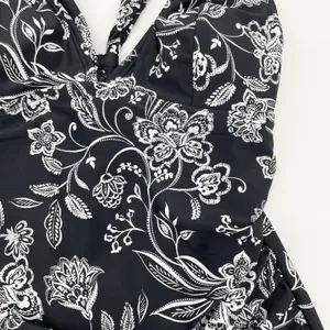 Cupshe One Piece Swimsuit Womens Small Floral Stretch Beach Resortwear Botanical thumbnail 6